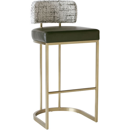 Larissa 37.75 inch Bravo Black / Halton Birch Barstool